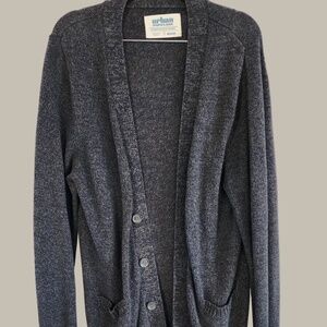 Urban Pipeline - Vintage Charcoal - Cotton Blend Cardigan Medium
